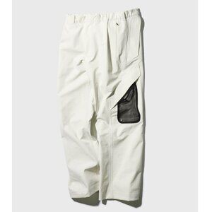 Goldwin 0, Off-White Double Cloth Straight Cargo Trousers